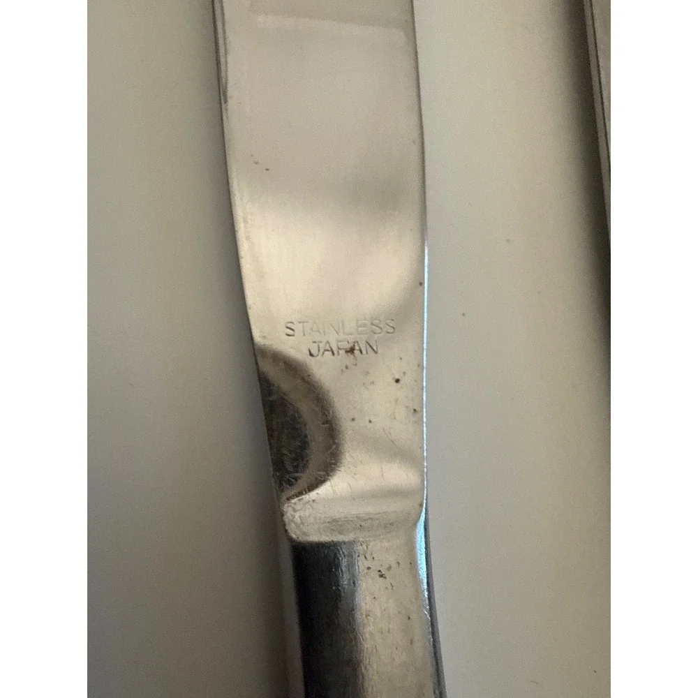 5 Hanford Forge Mystique Dinner Knives Japan‎ Stainless Floral Replacement